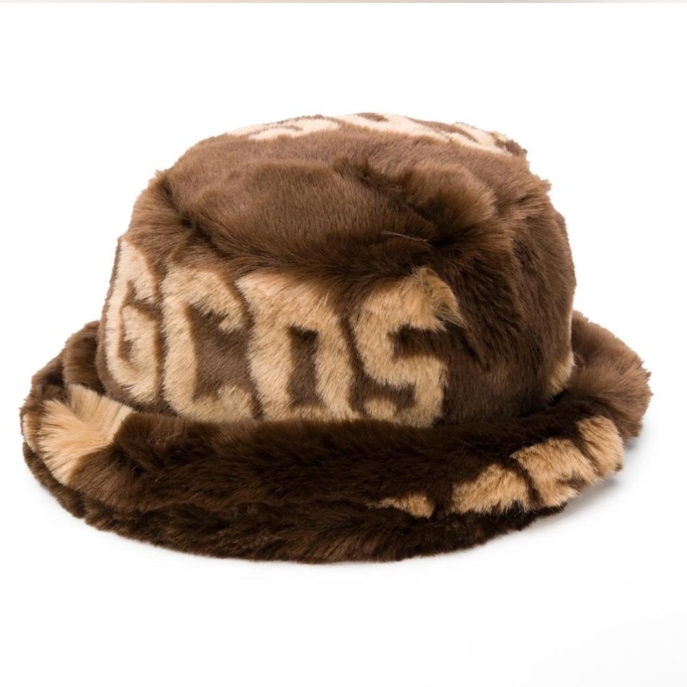 GCDS faux fur hat